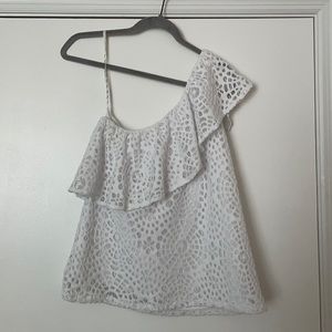 Lilly Pulitzer One Shoulder Shirt
